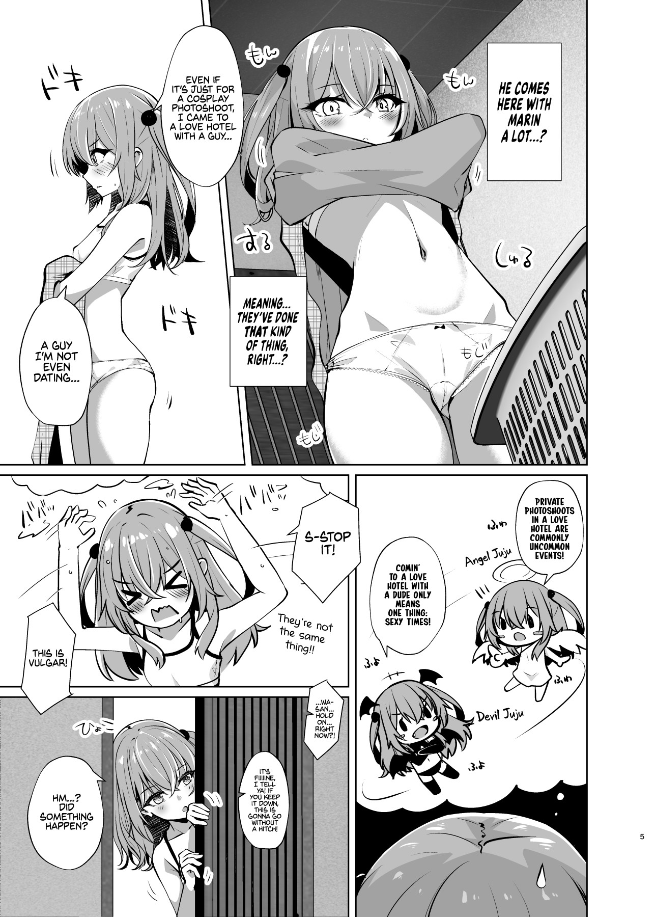 Hentai Manga Comic-Fucking Two Cosplayers For Free at a Love Hotel-Read-5